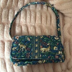 Vintage Vera Bradley Animal Kingdom Cotton Shoulder bag Purse